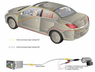 CCD штатная камера заднего вида с динамической разметкой AVIS Electronics AVS326CPR для MITSUBISHI OUTLANDER II XL (2006-2012) / OUTLANDER III (2012-...) / LANCER X HATCHBACK / CITROEN C-CROSSER / PEUGEOT 4007 (#060)